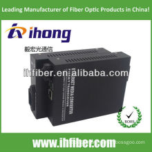 SC 10/100M Fiber Optic Media Converter singlemode dual fiber 20km